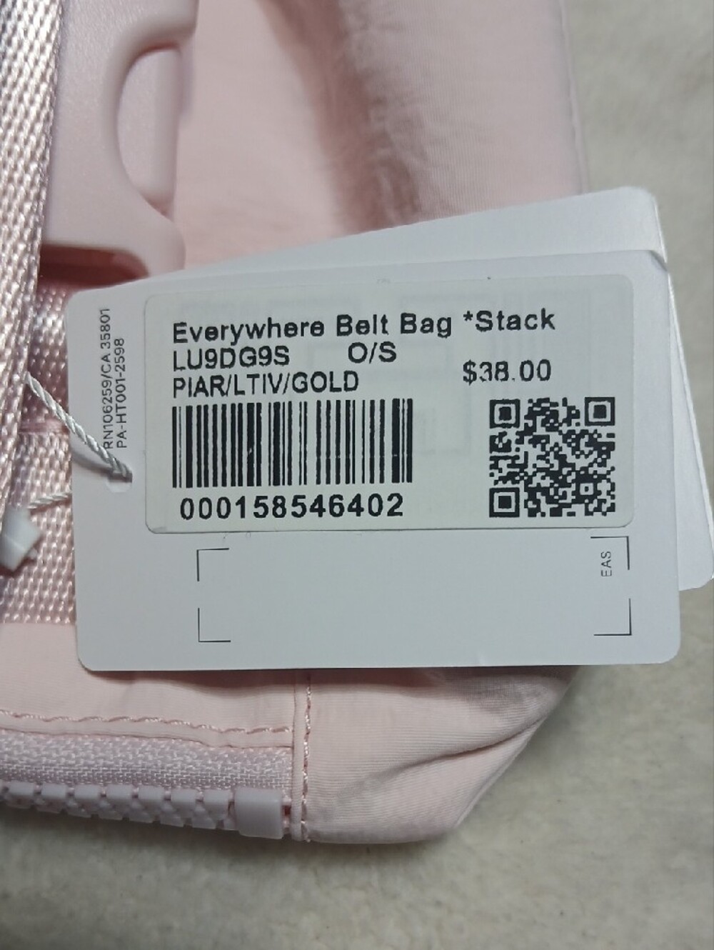 lululemon Everywhere Belt Bag Light Pink Crossbody - Picture 5 of 7
